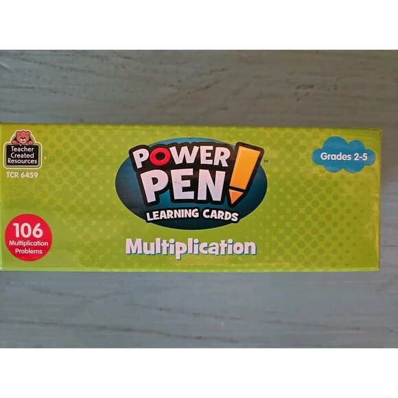 Power Pen Multiplication Learning Cards Grades 2-5 106 Multplication Problems - Picture 3 of 10